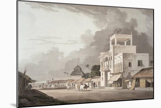 View on the Chitpore Road, Calcutta, Plate II from Oriental Scenery, Published 1797-Thomas & William Daniell-Mounted Giclee Print