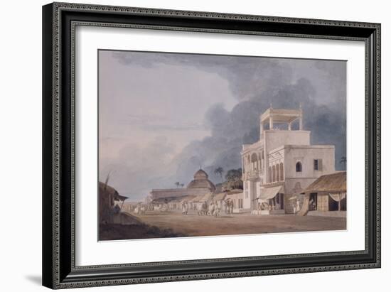 View on the Chitpur Road, Calcutta-Thomas & William Daniell-Framed Giclee Print