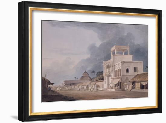View on the Chitpur Road, Calcutta-Thomas & William Daniell-Framed Giclee Print