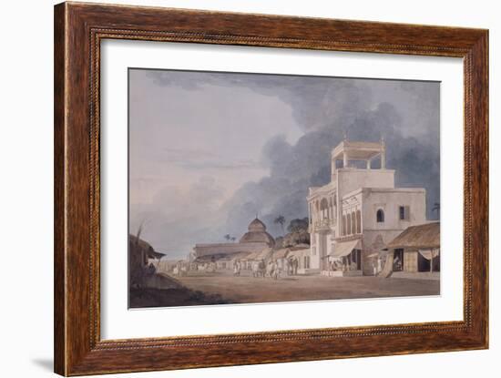 View on the Chitpur Road, Calcutta-Thomas & William Daniell-Framed Giclee Print