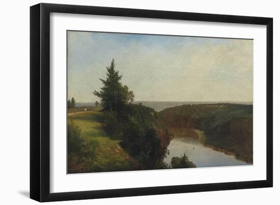 View on the Genesee near Mount Morris, 1857-John Frederick Kensett-Framed Giclee Print