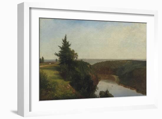View on the Genesee near Mount Morris, 1857-John Frederick Kensett-Framed Giclee Print