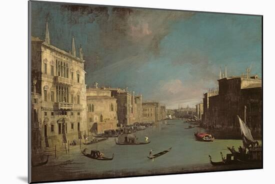 View on the Grand Canal, 1729-Canaletto-Mounted Giclee Print