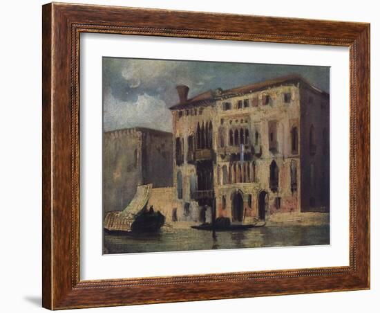 'View on the Grand Canal', 19th century-Richard Parkes Bonington-Framed Giclee Print