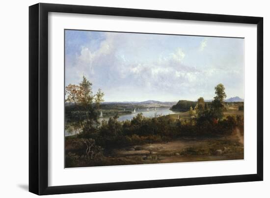 View on the Hudson River Near Tivoli, 1841-Thomas Doughty-Framed Giclee Print