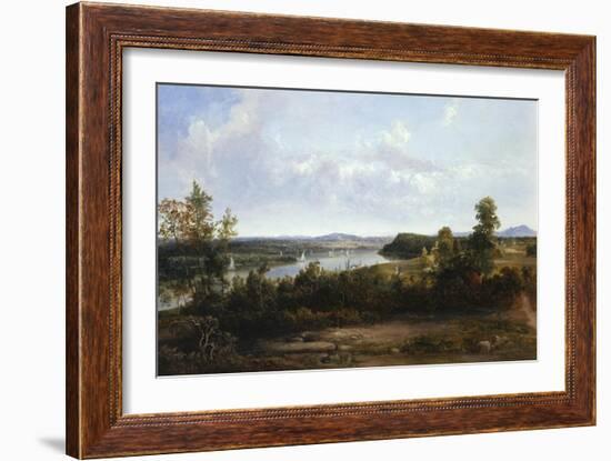 View on the Hudson River Near Tivoli, 1841-Thomas Doughty-Framed Giclee Print