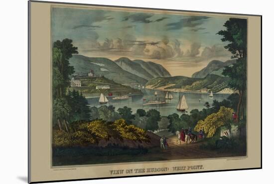 View on the Hudson - West Point-null-Mounted Art Print