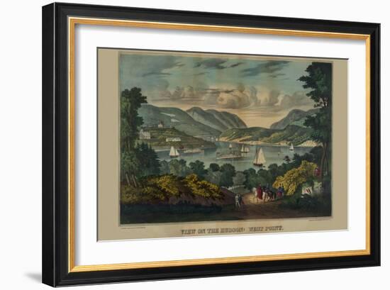 View on the Hudson - West Point-null-Framed Art Print