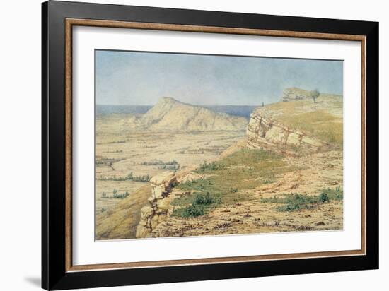 View on the Island of Rhodes-Richard Dadd-Framed Premium Giclee Print