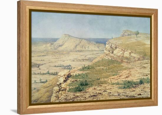 View on the Island of Rhodes-Richard Dadd-Framed Premier Image Canvas