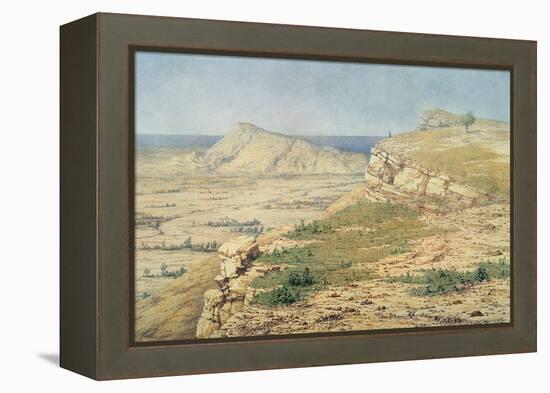 View on the Island of Rhodes-Richard Dadd-Framed Premier Image Canvas