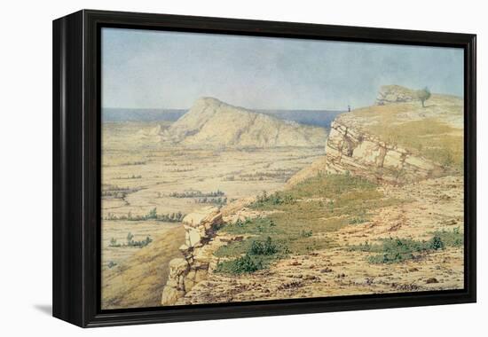 View on the Island of Rhodes-Richard Dadd-Framed Premier Image Canvas