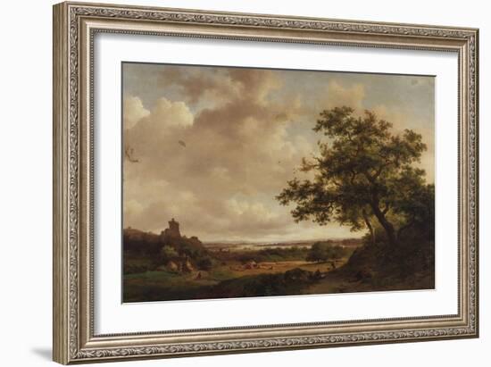 View on the Meuse, Holland, 1859-Eugène Boudin-Framed Giclee Print