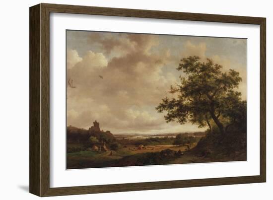 View on the Meuse, Holland, 1859-Eugène Boudin-Framed Giclee Print