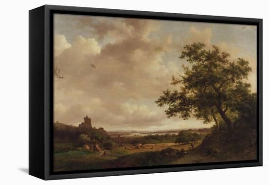 View on the Meuse, Holland, 1859-Eugène Boudin-Framed Premier Image Canvas