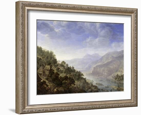 View on the Rhine, 1656-Herman the Younger Saftleven-Framed Giclee Print