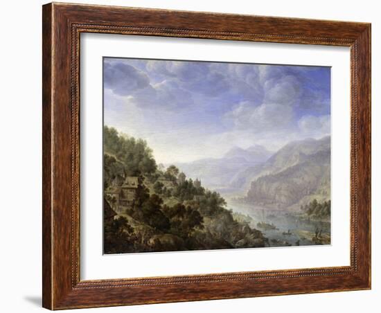 View on the Rhine, 1656-Herman the Younger Saftleven-Framed Giclee Print