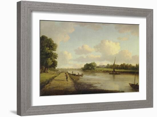 View on the River Thames at Richmond (?), C.1776-William Marlow-Framed Giclee Print