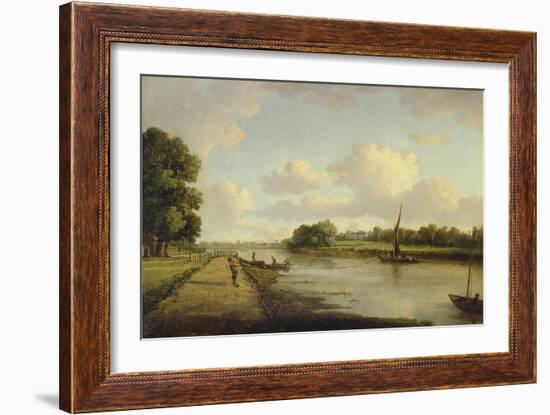 View on the River Thames at Richmond (?), C.1776-William Marlow-Framed Giclee Print