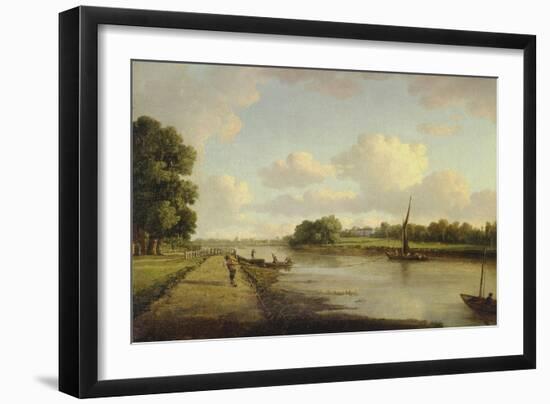 View on the River Thames at Richmond (?), C.1776-William Marlow-Framed Giclee Print