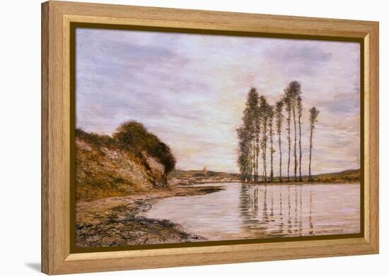 View on the Seine: Harp of the Winds-Homer Dodge Martin-Framed Premier Image Canvas