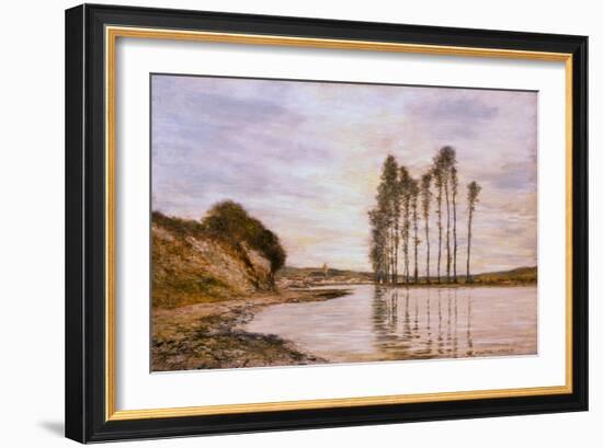 View on the Seine: Harp of the Winds-Homer Dodge Martin-Framed Giclee Print