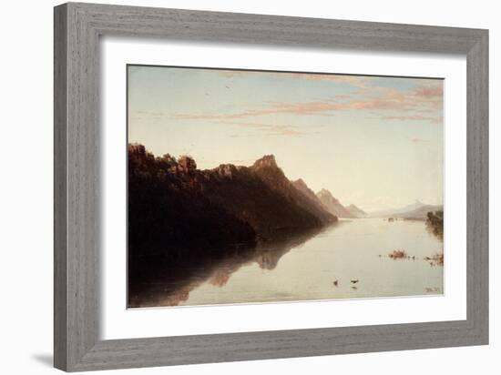 View on the Upper Mississippi, 1855-John Frederick Kensett-Framed Giclee Print