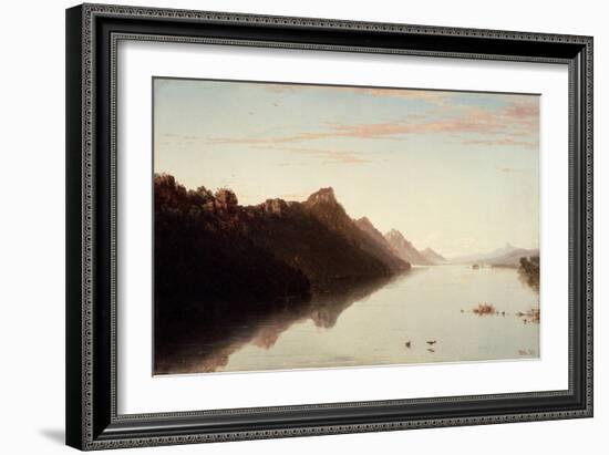 View on the Upper Mississippi, 1855-John Frederick Kensett-Framed Giclee Print