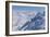 View on Winter Snowy Mountains and Blue Sky above Clouds, Krasnaya Polyana, Sochi, Russia-wasja-Framed Photographic Print