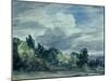 View over a Wide Landscape, with Trees in the Foreground, September 1832-John Constable-Mounted Giclee Print