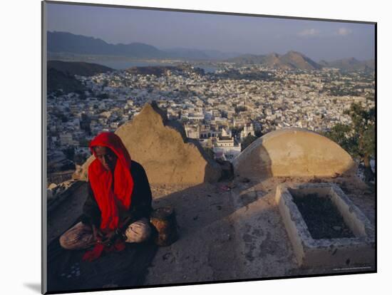 View Over Ajmer, Rajasthan State, India, Asia-John Henry Claude Wilson-Mounted Photographic Print