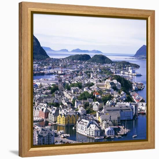 View Over Alesund, More Og Romsdal, Norway, Scandinavia, Europe-Geoff Renner-Framed Premier Image Canvas