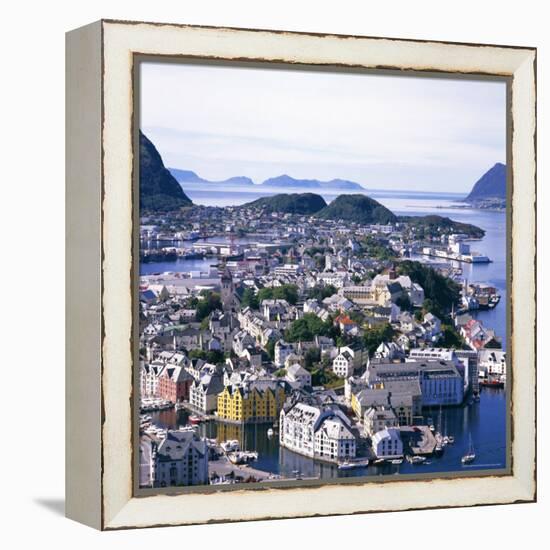 View Over Alesund, More Og Romsdal, Norway, Scandinavia, Europe-Geoff Renner-Framed Premier Image Canvas