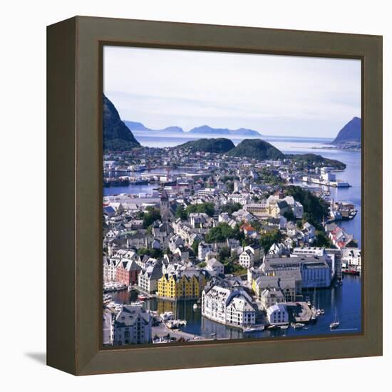View Over Alesund, More Og Romsdal, Norway, Scandinavia, Europe-Geoff Renner-Framed Premier Image Canvas