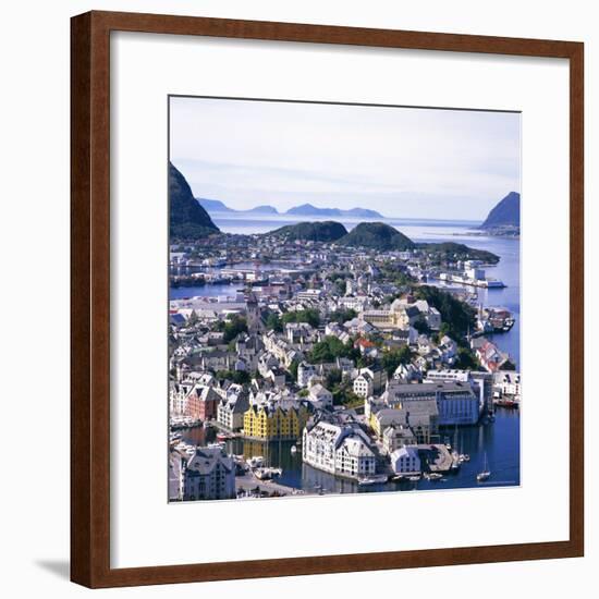 View Over Alesund, More Og Romsdal, Norway, Scandinavia, Europe-Geoff Renner-Framed Photographic Print
