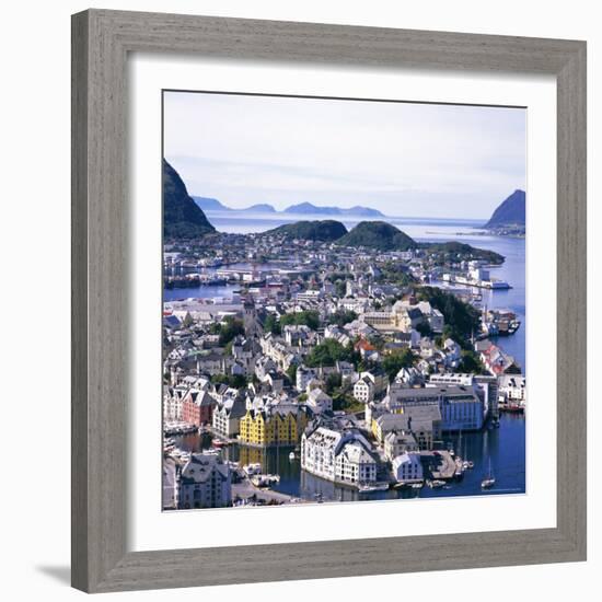 View Over Alesund, More Og Romsdal, Norway, Scandinavia, Europe-Geoff Renner-Framed Photographic Print