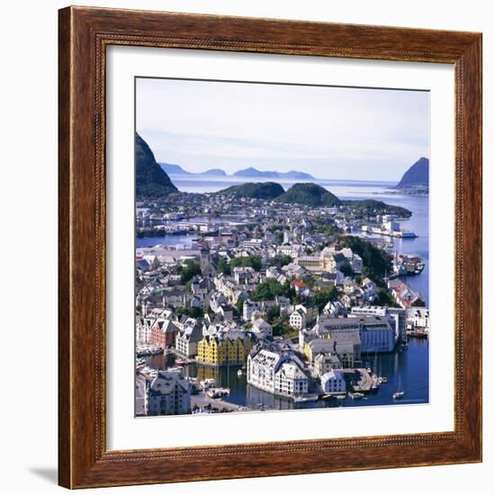 View Over Alesund, More Og Romsdal, Norway, Scandinavia, Europe-Geoff Renner-Framed Photographic Print