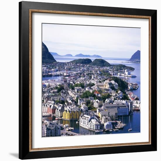 View Over Alesund, More Og Romsdal, Norway, Scandinavia, Europe-Geoff Renner-Framed Photographic Print