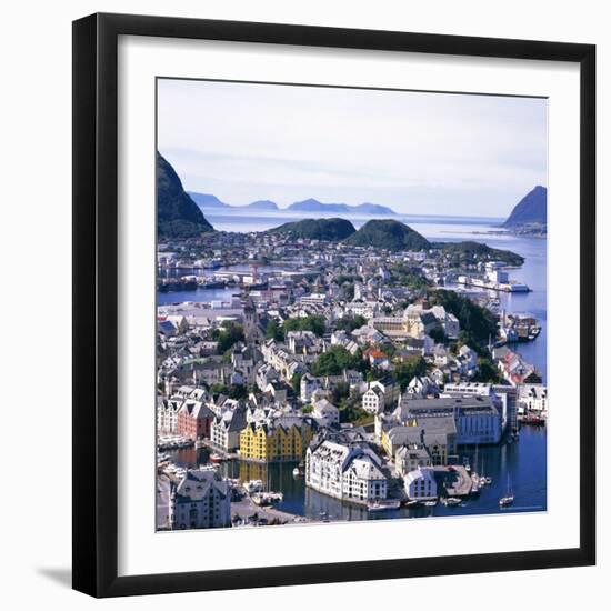 View Over Alesund, More Og Romsdal, Norway, Scandinavia, Europe-Geoff Renner-Framed Photographic Print