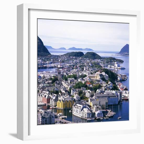 View Over Alesund, More Og Romsdal, Norway, Scandinavia, Europe-Geoff Renner-Framed Photographic Print