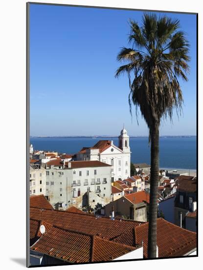 View over Alfama District from Miradouro Das Portas Do Sol, Alfama, Lisbon, Portugal, Europe-Stuart Black-Mounted Photographic Print