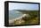 View over Anjuna Beach, Goa, India, Asia-Yadid Levy-Framed Premier Image Canvas