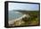 View over Anjuna Beach, Goa, India, Asia-Yadid Levy-Framed Premier Image Canvas