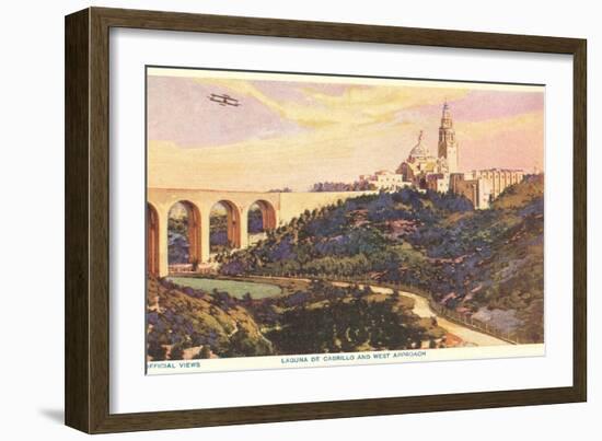 View over Balboa Park, San Diego, California-null-Framed Art Print