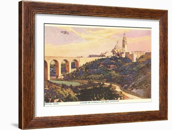 View over Balboa Park, San Diego, California-null-Framed Art Print