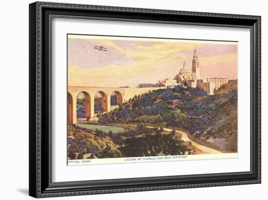 View over Balboa Park, San Diego, California-null-Framed Art Print