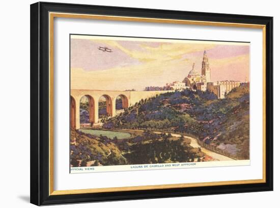 View over Balboa Park, San Diego, California-null-Framed Art Print