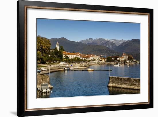 View over Baveno Town, Lake Maggiore, Italian Lakes, Piedmont, Italy, Europe-Yadid Levy-Framed Photographic Print