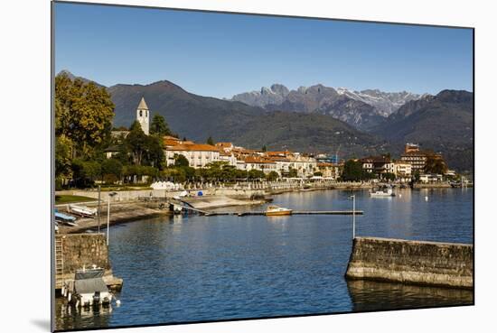 View over Baveno Town, Lake Maggiore, Italian Lakes, Piedmont, Italy, Europe-Yadid Levy-Mounted Photographic Print