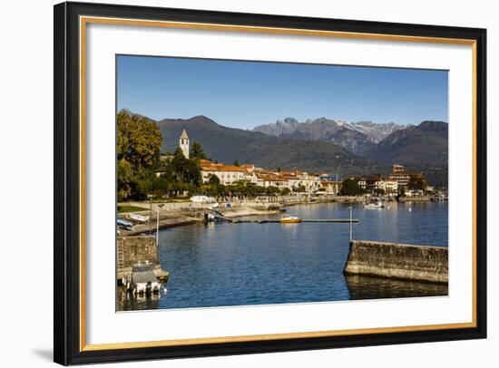 View over Baveno Town, Lake Maggiore, Italian Lakes, Piedmont, Italy, Europe-Yadid Levy-Framed Photographic Print